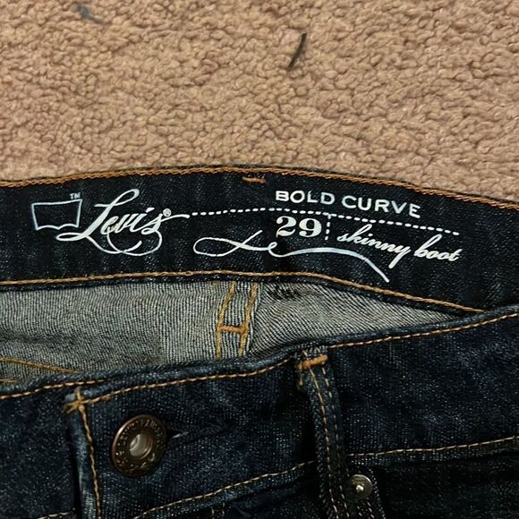 Levi’s bold curve skinny boot jeans 29 - Picture 6 of 8